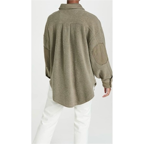 Free People Ruby Oversized Fleece Shirt Jacket
Shacket  Olive Size S - Picture 4 of 15